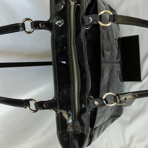 Patent Leather Matching Coach Tote and Wallet Set - Picture 7 of 16